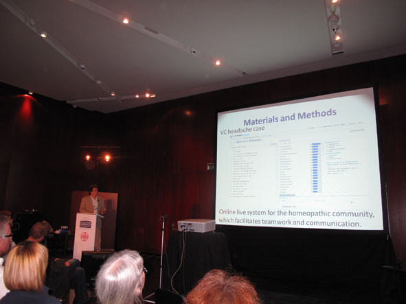 Dr. Theodoros Lilas, Professor at University of the Aegean presented his paper about the “Assessment of a new decision support system in headaches cases” - a statistical assessment of the VithoulkasCompass.com expert system used in the treatment of chronic headaches.